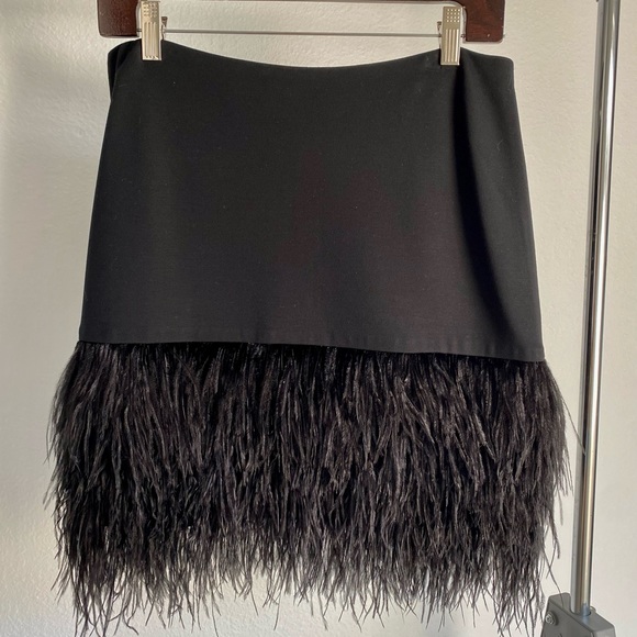 Ralph Lauren Dresses & Skirts - Polo Ralph Lauren black feather mini skirt with size 6.